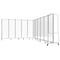 National Public Seating Room Divider, 6' Height, 11 Sections, Clear Acrylic Panels, Grey Frame RDG6-11CA - alternate 5